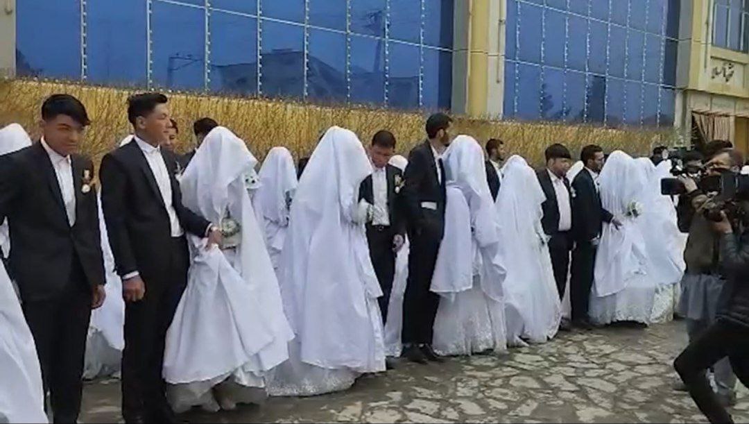 جریان مراسم عروسی دسته جمعی در کابل